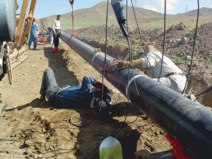 Increasing oil production's transmission line from Tabriz to Miyandoaab  with EPC method